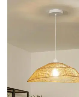 Svietidlá BRILAGI - LED luster na lanku CERIA BOHO 1xE27/40W/230V pr. 50 cm hnedá EG300171+EG781097