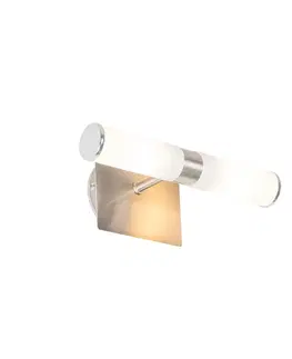 Nástenné osvetlenie Moderná nástenná lampa do kúpeľne oceľ IP44 2-svetlo - Bath