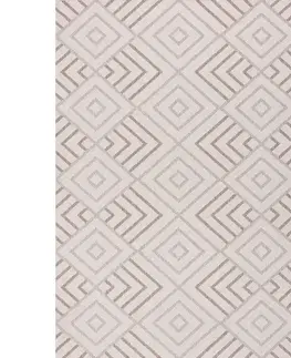 Koberce Lineo Geometrický koberec z vlny a atramentu 200x290cm