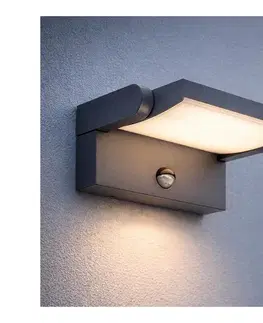 LED osvetlenie BRILAGI - LED Vonkajšie nástenné svietidlo ANKLE LED/12W/230V IP65 čierna BRZGDPW048-CR/PIR