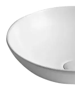 Umývadlá SAPHO - DIMP keramické umývadlo na dosku, Ø 46cm, biela WH060