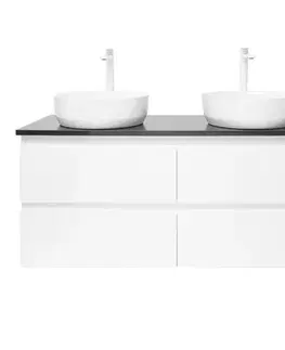 Kúpeľňový nábytok Kúpeľňová skrinka s umývadlom SAT B-Way 119x50x45 cm biela lesk BWAY2120WTK2BB BWAY2120WTK2BB