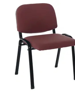 Kancelárske stoličky KONDELA Iso Eco kancelárska stolička červenohnedá