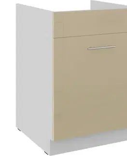 Kuchynské skrinky stojace Kuchynská skrinka Lara cappuccino 60ZL 1S BB
