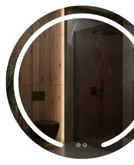Kúpeľňové zrkadlá REA - Zrkadlo LED 90cm Modern HOM-00907