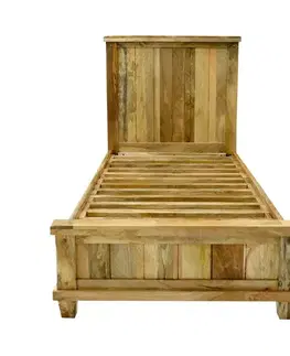 Postele Posteľ Devi 90x200 indický masív mango
