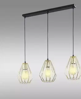 Lampy do obývačky Luster Brylant Gold 2789 LW3