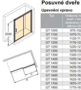 Sprchovacie kúty HUPPE - Sprchové dvere 135 cm Hüppe Classics 2 C25605.069.322 C25605.069.322