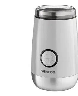 Predlžovacie káble Sencor - Elektrický mlynček na zrnkovú kávu 60 g 150W/230V biela/chróm 41006005