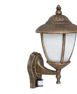 Záhradné lampy Rabalux 7836 - Vonkajšie nástenné svietidlo so senzorom MADRID 1xE27/60W/230V IP43 7836