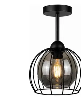Svietidlá Keter Lighting Prisadený luster SOLO BLACK 1xE27/60W/230V 1480
