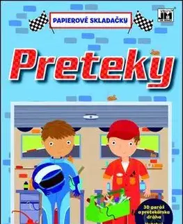 Nalepovačky, vystrihovačky, skladačky Preteky - Papierové skladačky