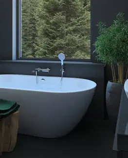 Kúpeľňové batérie Rubineta - Vaňová batéria ULTRA-10/K s príslušenstvom, chróm OLBAU10K