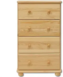 Komody do spálne Komoda z Borovice KD111 surová