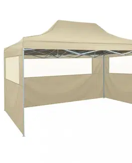 Záhradné altány Skladací nožnicový párty stan s bočnicami 3x4,5 m Dekorhome