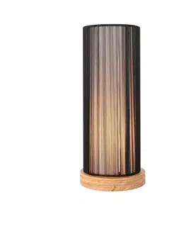 Stolové lampy Čierna + drevená stolová lampa Kyoto Ledea