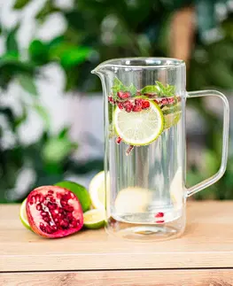 Poháre 4Home Termo sklenený džbán Double Hot&Cool, 1 l