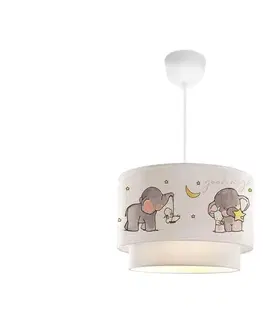 Svietidlá  Detský luster CANDY 1xE27/40W/230V biela/sivá 780SGN4661