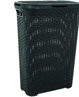 Kúpeľňové doplnky Kôš na bielizeň Style 40l 193013 tmavosivý