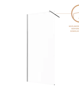 Sprchovacie kúty INVENA - Walk-in II 100x200cm, číra 8mm shiny-glass, chróm AK-32-102-S