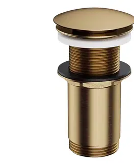 Svietidlá OMNIRES A716BR - Umývadlový výpust CLICK-CLACK pr. 6,6 cm kefovaná bronzová A716BR