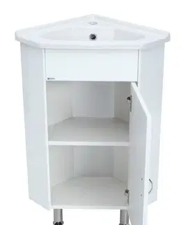 Kúpeľňový nábytok Kúpeľňová skrinka s umývadlom Keramia Pro 57,3x41 cm biela PRORSDV PRORSDV