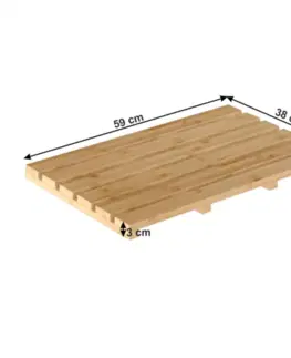 Kúpeľňa Bambusová predložka do kúpeľne KLERA Tempo Kondela