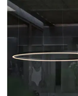 Svietidlá Ideal Lux - LED Stm. luster na lanku ORACLE S LED/42W/230V 4000K pr. 90 cm čierna 342122