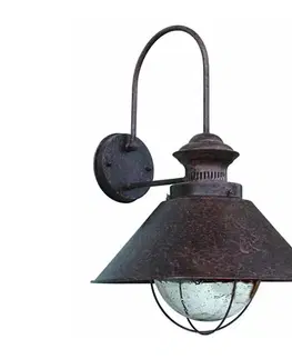 Záhradné lampy FARO Barcelona FARO 71128 - Vonkajšie nástenné svietidlo NAUTICA 1xE27/11W/230V 71128