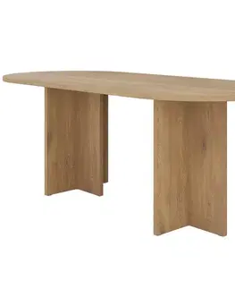 Jedálenské stoly Stôl Loen 204x90 Dub Cremona