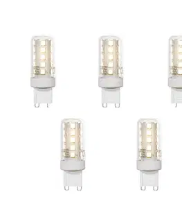 LED osvetlenie Sada 5 G9 LED žiaroviek číra 2W 370 lm 3000K