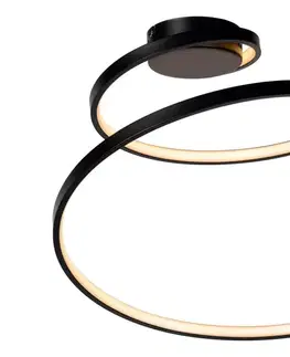 Svietidlá Lucide 46199/25/30 - LED Stmievateľný prisazený luster MAXENCE LED/24W/230V čierna 46199/25/30