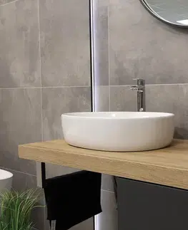 Umývadlá MEREO Mereo Umyvadlo na desku bez prepadu, Doren, 520x400x130 mm, slza, keramické UC524013