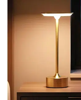Lampy  LED Stmievateľná nabíjacia stolná lampa NEW YORK LED/1,8W/5V 1200 mAh zlatá 12502A