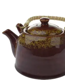 Hrnčeky a šálky Keramická kanvička na čaj 850 ml, zelená