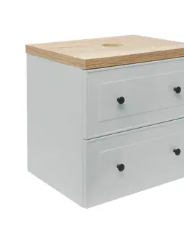 Kúpeľňový nábytok Kúpeľňová skrinka s umývadlom Naturel Forli 80x53x46 cm šedá mat FORLI80GMD FORLI80GMD