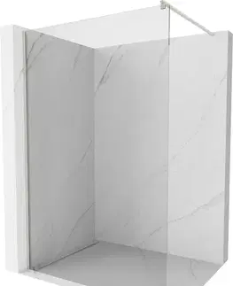 Sprchové dvere MEXEN/S - Kioto Sprchová zástena WALK-IN 65 x 200, transparent 8 mm, nikel kefovaná 800-065-101-97-00