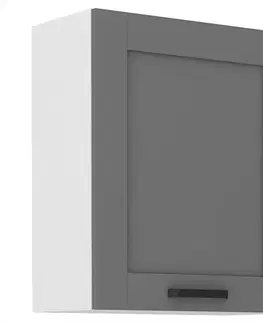 Kuchynské skrinky visiace Kuchynská skrinka Luna dustgrey/biela 60G-72 1F