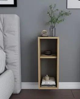 Nočné stolíky FAULT závesný nočný stolík, dub