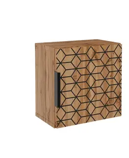 Kúpeľňový nábytok COMAD - Horná skrinka Qubik 30x30cm 1 dvierka DIAMOND WOTAN 5907611660225