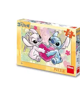 Do 49 dielikov Dino Toys STITCH: LOVE STORY 24 Puzzle