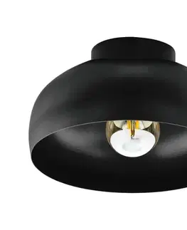 Svietidlá Eglo 900553 - Stropné svietidlo MOGANO 1xE27/40W/230V čierna 900553