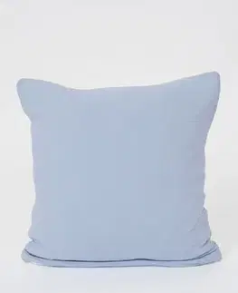 Dekoračné obliečky MKLozkoviny.sk Mušelínová obliečka na vankúš 40 x 40 cm - Alexia Duo svetlo modra/pastelovo žltá-  -