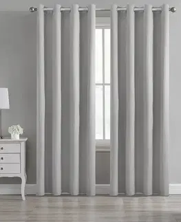 Závesy do spálne Záves na priechodkách BLT 312/3/3 BLACKOUT 140x250 sivý