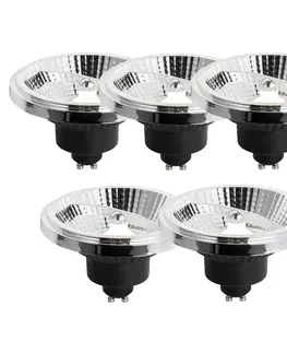 LED osvetlenie Sada 5 stmievateľných LED žiaroviek GU10 111 mm 10,5 W 770 LM 4000 K