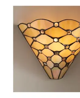 Svietidlá Endon 64302 - Nástenné svietidlo Tiffany PEARL 1xE14/40W/230V 64302