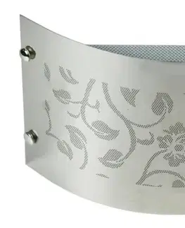 Nástenné svetlá Chrómová kovová nástenná lampa 40W E14 Aluno