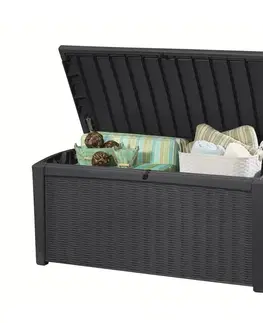 Úložné boxy Záhradný úložný box Keter BORNEO 416 l, antracitový