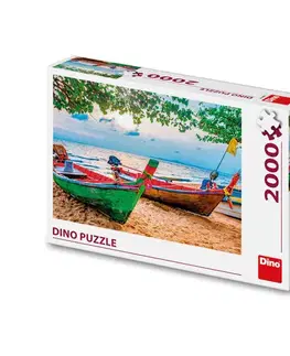 2000 dielikov Dino Toys Puzzle Rybárske loďky 2000 Dino