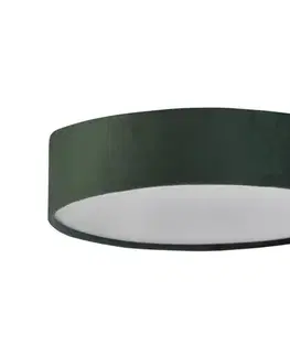 Svietidlá Searchlight 23298-2GR - Stropné svietidlo DRUM PLEAT 2xE27/15W/230V zelená 23298-2GR